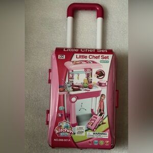 Toy Chef 2-in-1 Travel Suitcase Chef Set for Children